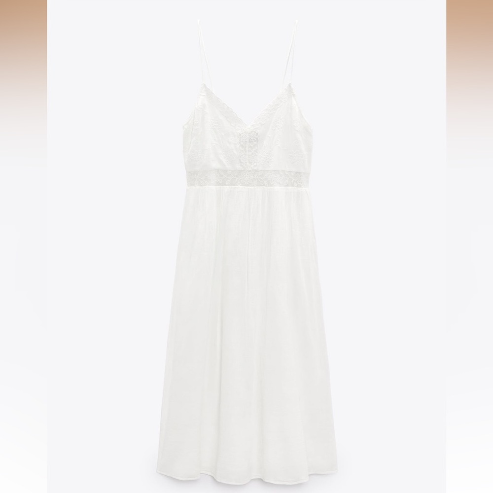 Zara Embroiled Midi Dress